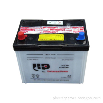 Dry Charged Auto Battery Ns70L 12V 65ah